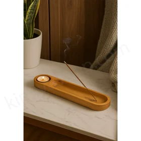 جا عودی و جا شمعی چوبی شیک