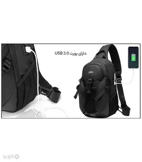 کیف کراس بادی ضد آب Bange بنج کد 77120 - دارای درگاه USB