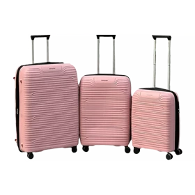 چمدان وارداتی ماندیرو مدل MANDIRO - MNDR190 SERIES سری سه عددی (صورتی)