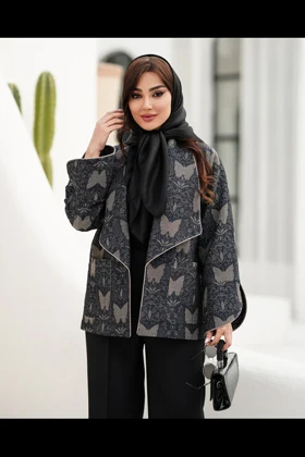 کت ژاکارد پروانه آستین حلال