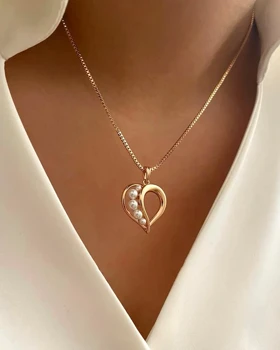 نیم ست قلب و مروارید ژوپینگ