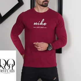 تیشرت استین بلند بلوز نایک NIKE رنگ جگری