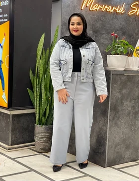 شلوار کتان کشی نیم بگ آنا کد : 13222