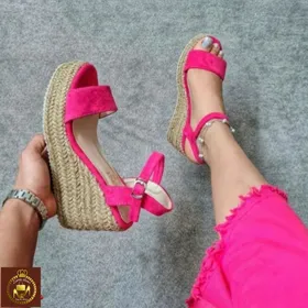 صندل لژدار کنفی زنانه