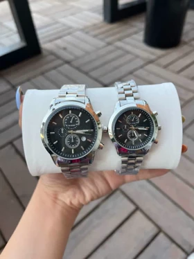 ست ساعت زنانه و مردانه سیتیزن vip کیفیت AAA استیل رنگ ثابت ضد حساسیت تقویم دار