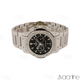 ساعت هابلوت مردانه کلاسیک فیوژن سه موتوره بند استیل صفحه مشکی 105096