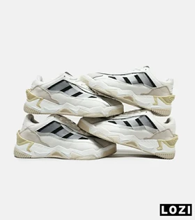 کفش کتانی مردانه سفید مشکی کرم ADIDAS niteball 2.0