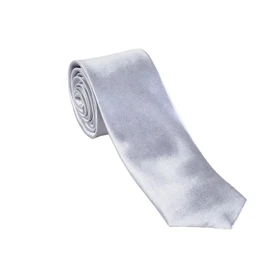 کراوات ساتن طوسی 98136