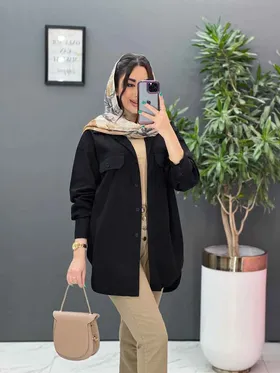 مانتو شومیزی آستین دو دکمه