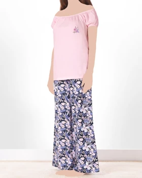 تیشرت و شلوار تک گل زنانه