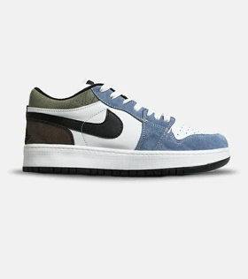 کفش مردانه و زنانه سفید آبی مشکی NIKE AIR JORDAN مدل 8412