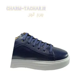 کفش روزمره/اسپرت بندی مردانه چرم طبیعی مدل ونس بالون سرمه ای
