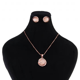 نیم ست دخترانه مدل پیچی نگین‌دار