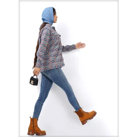 کت کوتاه فوتر سون چاپی زنانه