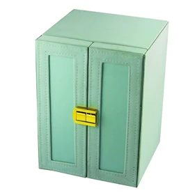 جعبه جواهرات مدل کشو دار طبقاتی کد G_Lnd_104 (آبی روشن)