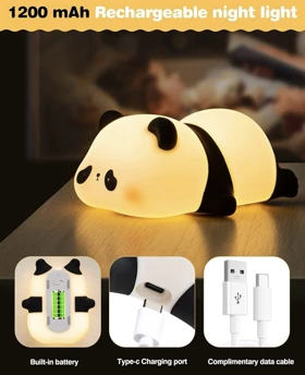 چراغ خواب سیلیکونی پاندا و خوک668