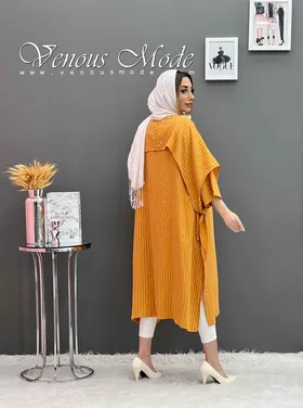 مانتو بلند ژیله دار
