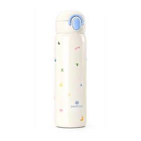 فلاسک کودک دوجداره 480 میلی لیتری سانتکو مدل ANGELS (طرح گل گلی)