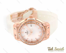 ساعت هابلوت زنانه نگین‌دار سفید Hublot-3270-L
