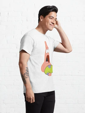 تیشرت Spongebob تیشرت باب اسفنجی طرح Surprised Patrick