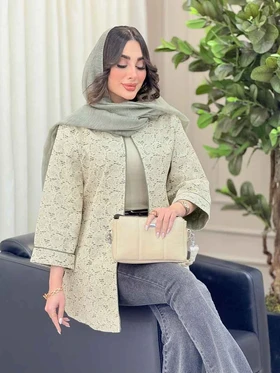 مانتو دانتل آستین پاکتی