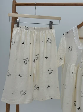 ست لباس راحتی بلوز و شلوارک کد 106