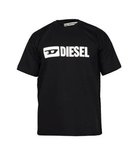 تیشرت Diesel یقه گرد مردانه مشکی طرح دار