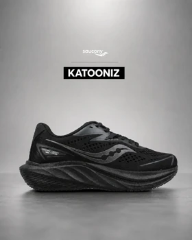 کتانی ساکونی مشکی مردانه و زنانه مدل 9147 کفش اسپرت Saucony
