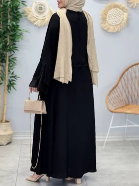 3388-عبای دوتیکه پاپیون