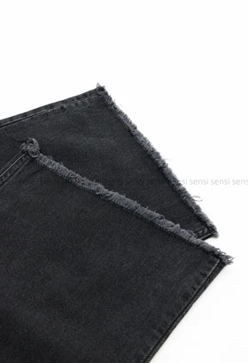 شلوار جین wide legلبه ریش کد1003049