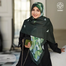 روسری نخ پنبه مثلثی