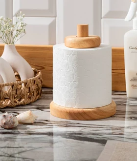 استند دستمال رولی چوبی - RTH-01S