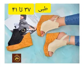 صندل طبی لژدار زنانه پاشنه‌بلند 10 سانت
