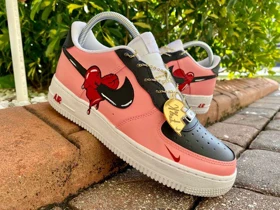 کفش اسپرت کاستوم کتانی نایک nike ایرفورس air force کد 88225