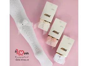 جوراب شلواری دخترانه مجلسی ARTI KATAMINO مدل پاپیون