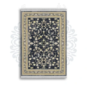 *جدید* فرشینه از جنس پارچه شانل مخمل ترک طرح فانتزی برند دفه کد 1026