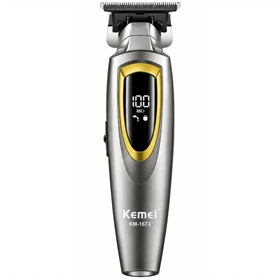 ماشین اصلاح حرفه ای سر و صورت کمی Kemei مدل KM-1673 (خاکستری)