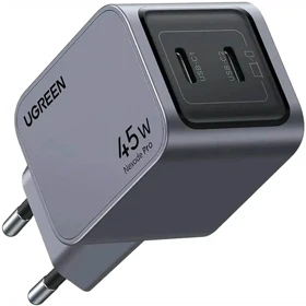 شارژر دیواری تایپ سی 45 وات یوگرین ugreen X707 35008 دو پورت
