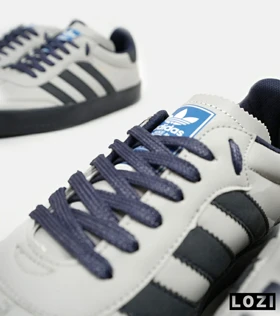 کفش کتانی مردانه طوسی سرمه ای ADIDAS Samba