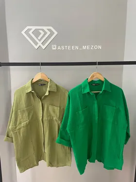 شومیز پشت دکمه پفکی(ZARA)