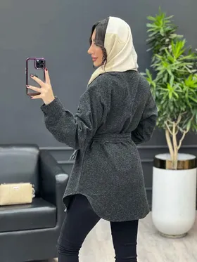 شکت جلو دکمه کمر دار