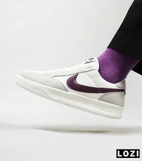 کفش کتانی مردانه سفید طوسی NIKE SB