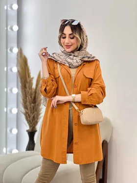 مانتو دو جیب پیله