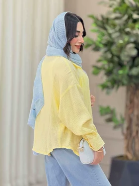 مانتو چین‌دار پایین هلال