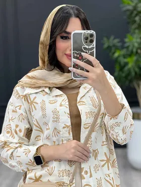 ست مانتو و شلوار طرحدار