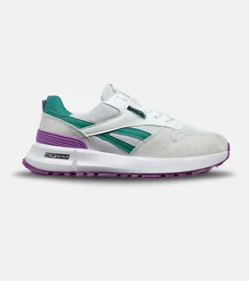 کفش کتانی سفید سبز بنفش REEBOK Unphased Pro