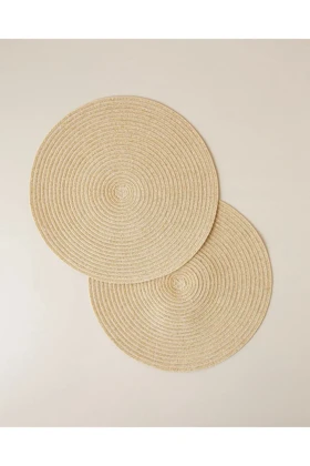 زیردستی 38 سانتیمتری English Home مدل Spiral 2 عددی - کرم