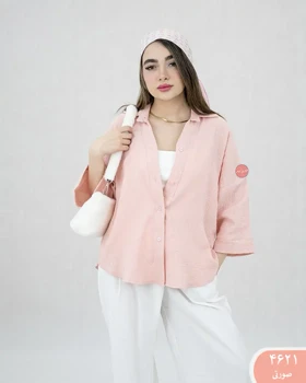 شومیز باکسی رنگی 4621