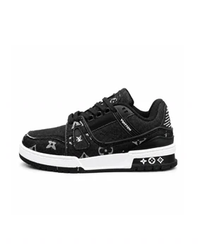 کفش کتانی مردانه مدل ونس لوی ویتون مشکی سفید Vans Louis Vuitton