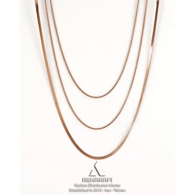 گردنبند سه لاین هرینگبون Herringbone Chain Necklace